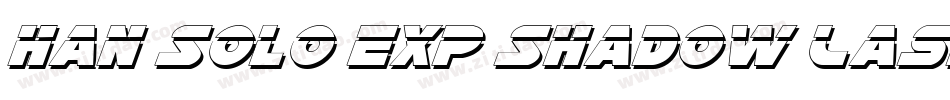 Han Solo Exp Shadow LasItal字体转换